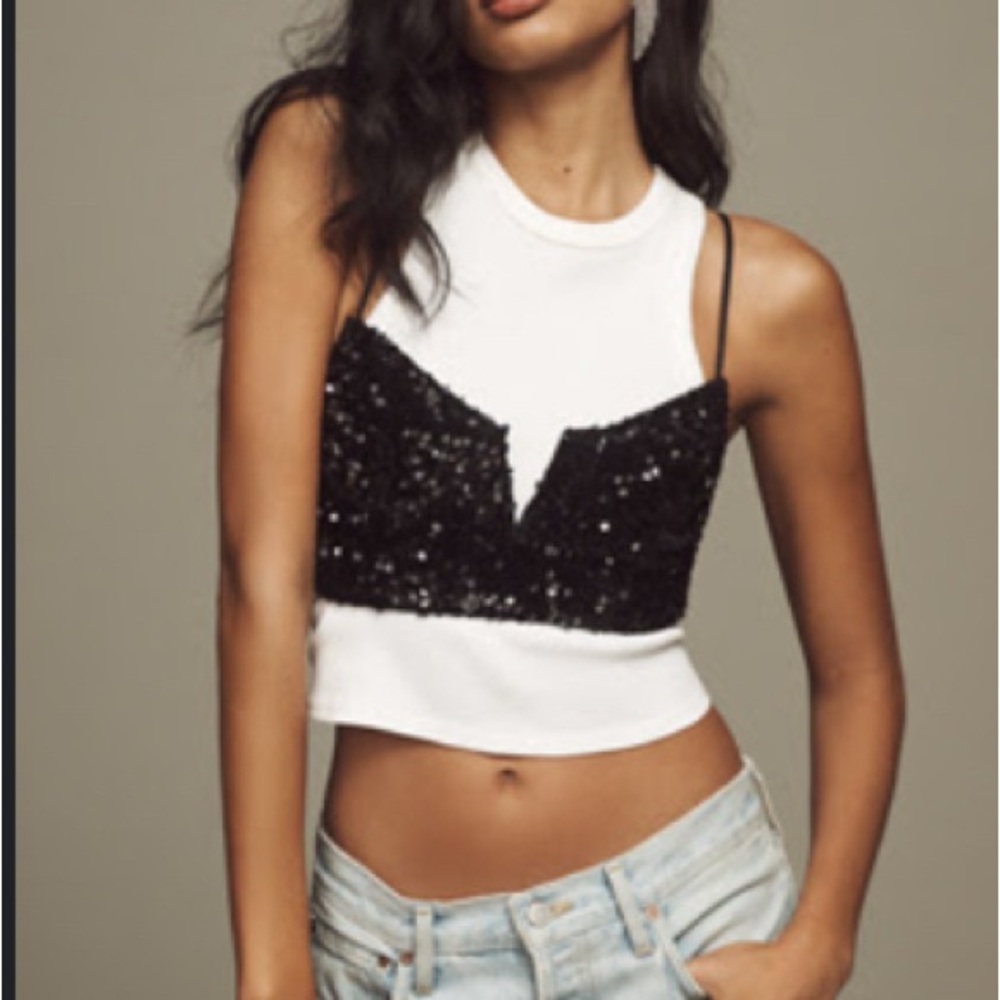 Black Sequin Bralette